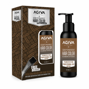 צבע שיער חצי קבוע Agiva – חום 125 מ"ל